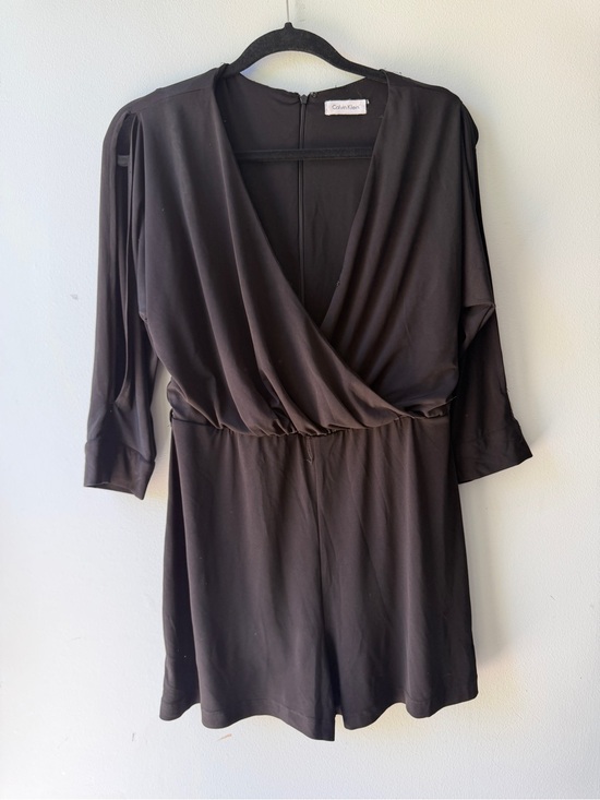 Calvin Klein Pants - Calvin Klein Black Surplice V-Neck Romper